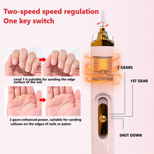 Load image into Gallery viewer, USB Professional Electric Pen-Shape Nail Grinder Machine 5 IN 1 LED Nail Art Drill Set File Nail Pedicure Drill Nails Apparatus