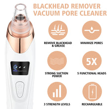 Load image into Gallery viewer, Electric Vacuum Suction Blackhead Remover Face Pore Vacuum Acne Pore Cleaner Pimple Removal Facial Skin Care Tools