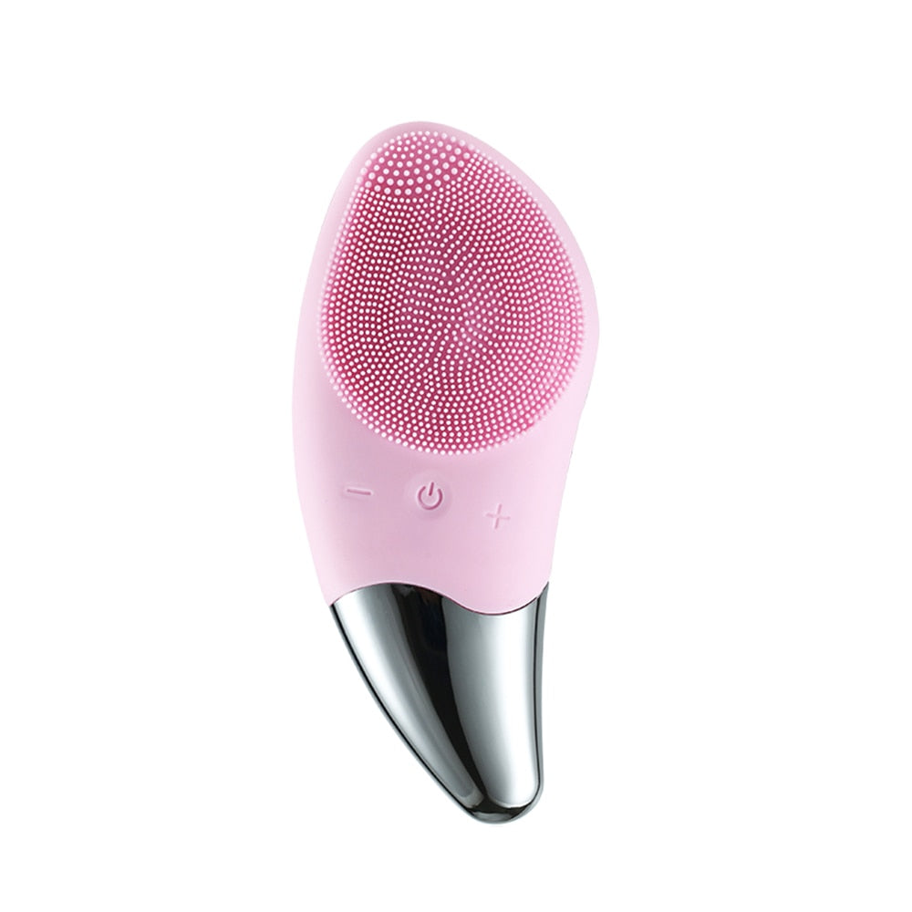 Mini Electric Facial Cleansing Brush Sonic Face Cleaner Deep Pore Cleaning Skin Massager Face Cleansing Brush Device