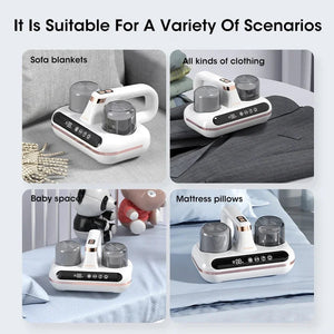 10000Pa UV New Mattress Vacuum Mite Remover Cordless Handheld Cleaner Powerful Suction for Cleaning Bed Pillows Clothes Sofa