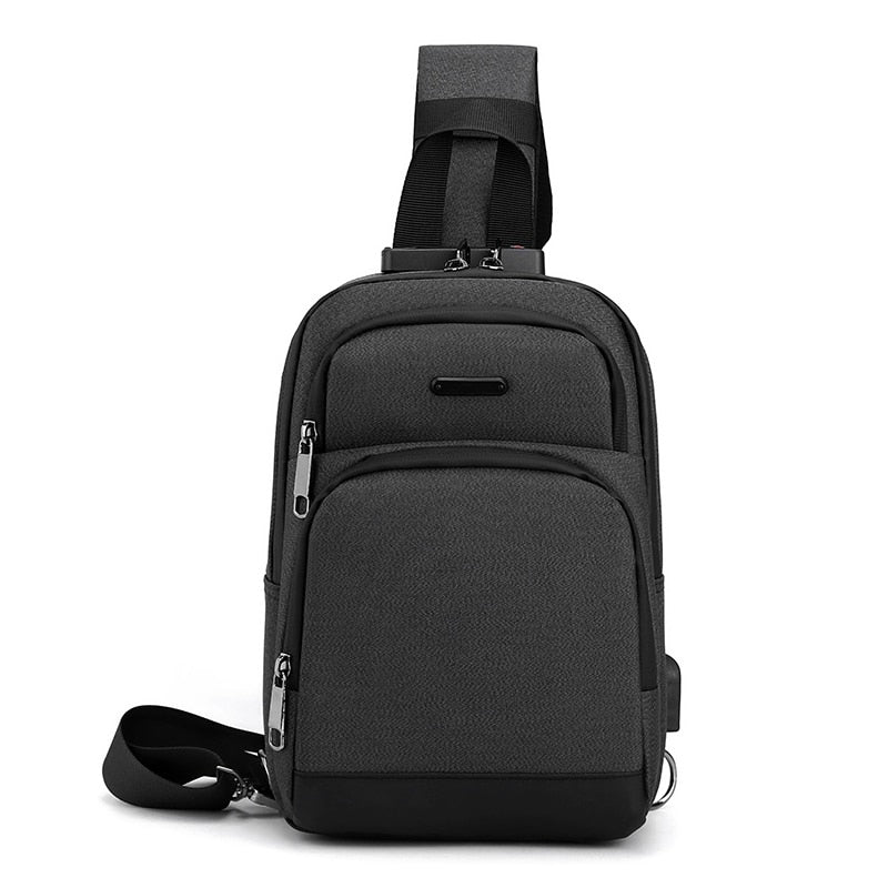 Business Crossbody Bags For Men Multi-function Waterproof Bag Male Large Capacity Laptop Chest Bags Portable Travel Unisex Bag