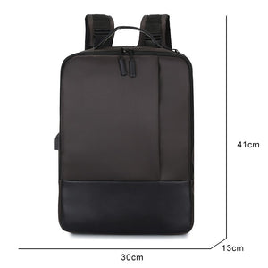 Men's Fashion Business Backpack High-quality Nylon Laptop Backbag 15.6 Inches Usb Charging Large Capacity Rucksack For Male
