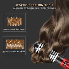 Load image into Gallery viewer, 3 in 1 Auto Rotating 1 Step Hot Air Comb Big Wave Curling Iron Straight Hair Comb Hair Hair Dryer Comb Straightening Brush