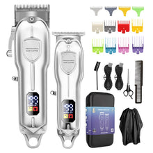 Load image into Gallery viewer, New Cordless Professional Rechargeable Hair Clipper Shaver Grooming Kit Trimmer Beard Razor Hair Cutting Machine Men Kit