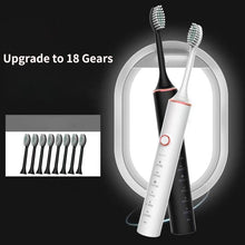 Load image into Gallery viewer, Ultrasonic Sonic Electric Toothbrush for Adults USB Rechargeable Waterproof Electric Teeth Tooth Brushes with 16 Replacement Heads