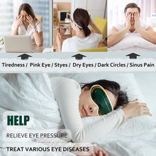 Load image into Gallery viewer, Electric Heated &amp; Vibration Eye Massager Sleep Eye Mask Relieve Eye Fatigue Dry Eyes Dark Circles Improve Sleep Eye Care Tools