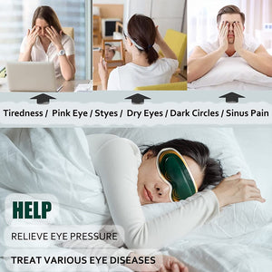 Electric Heated & Vibration Eye Massager Sleep Eye Mask Relieve Eye Fatigue Dry Eyes Dark Circles Improve Sleep Eye Care Tools