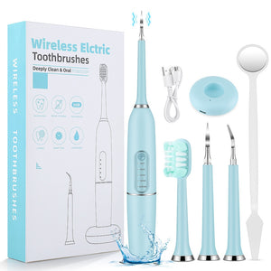 Fashion Electric Toothbrush Rechargeable Sonic Dental Scaler 5 Modes Oral Teeth Tartar Remover Tooth Brush Whitening Waterproof