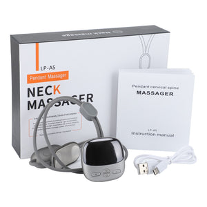 Cordless Neck Massager Mini Intelligent Deep Tissue Massage Guasha Acupoint Stimulator Fast Heating Portable Pulse Massager