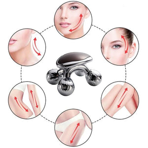 4D Face Massage Roller Weight Loss Fat Burning Anti-Cellulite Full Body Slimming Relax Tool Skin Lifting Massager Beauty Care