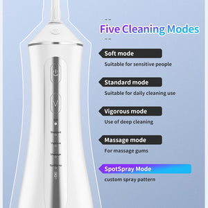 Oral Irrigator Wireless Teeth Flusher Dental Flushing Device Electric Tooth Cleaner Dental Calculus Removal Clean Mouth Freshen