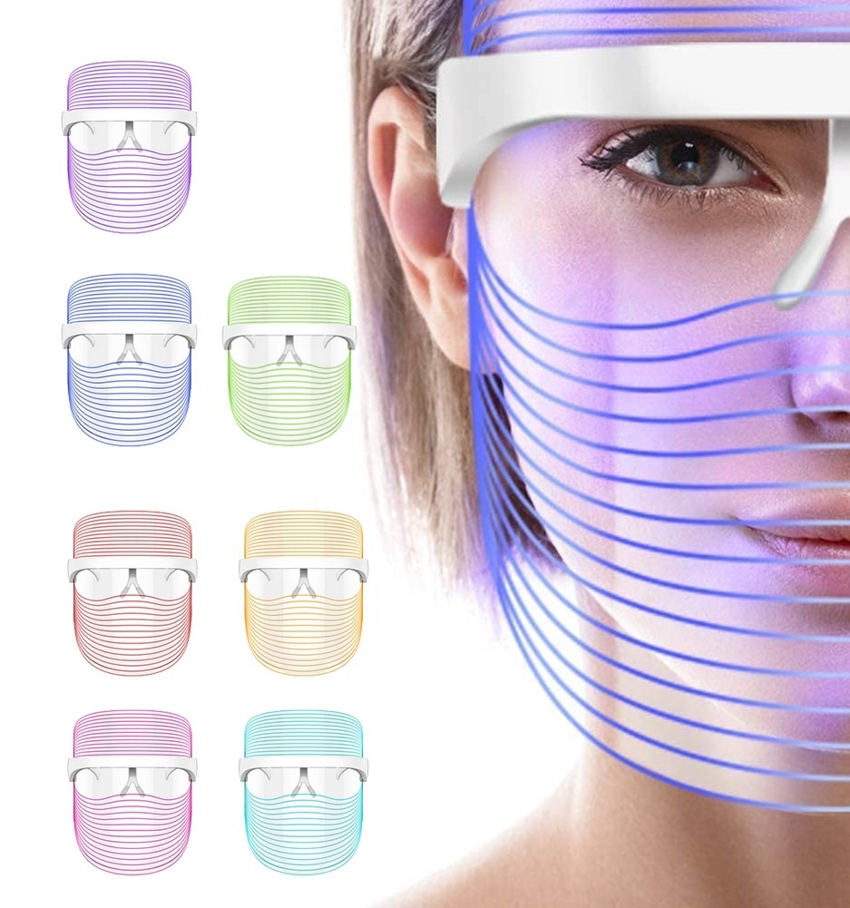 7 Colors LED Light Therapy Facial Mask Photon Anti-Aging Anti Wrinkle Rejuvenation Wireless Face Mask Skin Care Beauty Devices