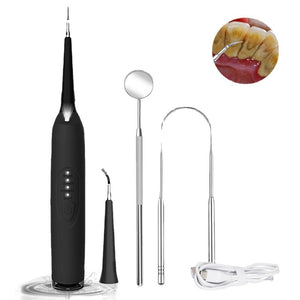 Electric Tooth Cleaner Sonic Dental Scaler LED Light Teeth Whitening Kit For Teeth Tartar Calculus Stains Remover Teeth Cleaning