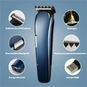 Multifunctional 6 In 1 Hair Clipper Various Cutter Heads Can Be Replaced Wireless Use Razor Not Washable