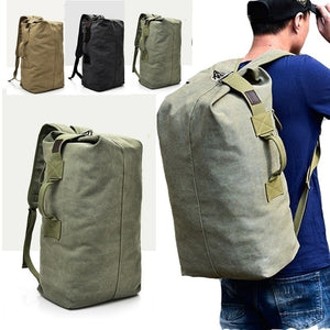 Canvas Backpack Men's Bag Outdoor Sports Duffle Bag Travel Rucksack Hiking Backpacks Fishing Bag Campong Bags Backpack