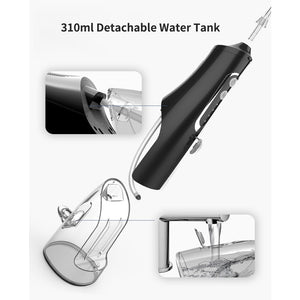 Newest Portable Oral Irrigator USB Charging Electric Dental Water Jet Flosser 310ml Water Tank Waterproof Tooth Pick Floss 4 Tip