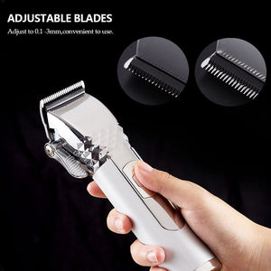 Professional Hair Clipper for Men Cordless Rechargeable Hair Trimmer Barber Clipper Haircutting Beard Grooming Kit 10 Combs