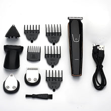 Load image into Gallery viewer, 5 In 1 USB Rechargeable Beard Nose Trimmer Electric Hair Clipper For Men Haircut Razor Face Body Groomer Shaving Cutting Machine