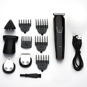 5 In 1 USB Rechargeable Beard Nose Trimmer Electric Hair Clipper For Men Haircut Razor Face Body Groomer Shaving Cutting Machine