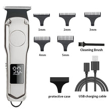 Load image into Gallery viewer, Professional Hair Clipper Hair Trimmer Machine USB Rechargeable Electric Men Beard Barber Hair Cutting Machine for Adult Kid