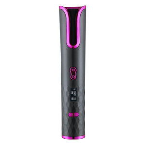 Portable Wireless Automatic Hair Curler Fashion Curling Wands USB Cordless Hair Rollers LCD Display Curling Irons 30W Digital