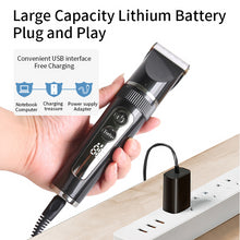 Load image into Gallery viewer, Adjustable New Style Electric Hair Clipper Professional Hair Trimmer Cutting Machine Charging Pusher Led Display