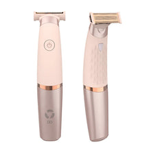 Load image into Gallery viewer, Portable USB Rechargeable Painless Female Shaver Female Leg and Armpit Hair Shaver Electric Ladies Shaving Trimmer for Women