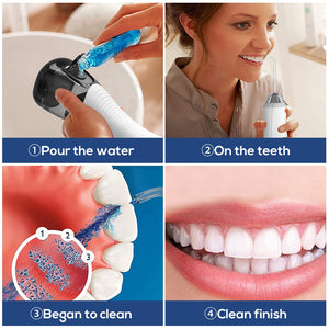 Water Flossers for Teeth Rechargeable Portable Dental Oral Irrigator 3 Modes 7 Nozzles 300ML Water Tank Waterproof Teeth Cleaner