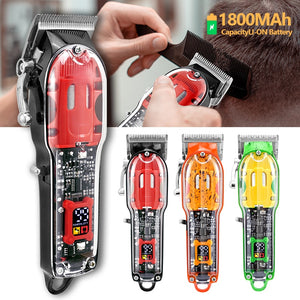 Electric Hair Clipper Hair Cutting Machine Wireless Trimmer  For Men Rechargeable Hair Cut Barber Professional Cordless Clipper