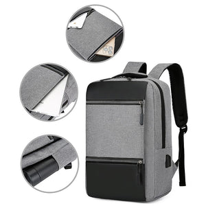 Men's Backpack USB Charging Bag Male Multifunction Waterproof Rucksack Large Capacity Laptop Bag Business Casual Bagpack