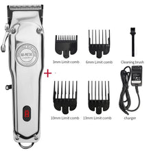 Load image into Gallery viewer, Professional Electric Hair Trimmer All-metal Clipper For men Barber Trimmer Cordless Hair Cutter Machine Rechargeable