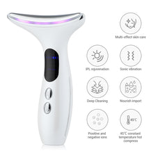 Load image into Gallery viewer, EMS Neck Face Beauty Device 3 Colors LED Photon Skin Tighten 4 Modes Reduce Double Chin Anti Wrinkle Remove Skin Care