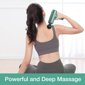 Portable LCD Massage Gun For Body Neck Back Electric Percussion Massager Deep Tissue Muscle Relaxation Fitness Slimming