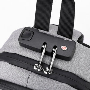 Multi-function Crossbody Bags For Men USB Charging Messenger Chest Bag Anti-theft Combination Lock Rucksack Male Business Casual