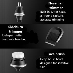 4in1 Multifunctional Electric Shaver Men's Facial Cleaning Tools Trim Facial Hair Clean Pores Body Groomer For Men