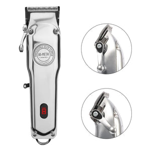 Professional Electric Hair Trimmer All-metal Clipper For men Barber Trimmer Cordless Hair Cutter Machine Rechargeable