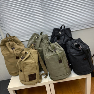 Mens Bag Outdoor Sports Duffle Bag  Rucksack Tactical Canvas Backpack  School Bag