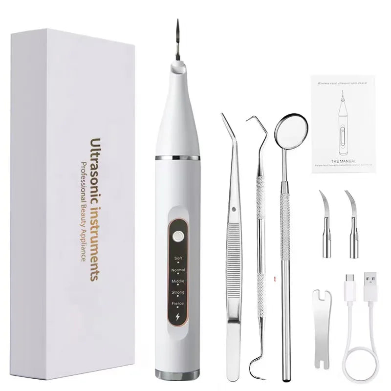 Ultrasonic Dental Scaler Electric Teeth Cleaning Tools Clean Tartar Smoke Stains Adult Oral 5 Mode Cleaning Care Tools