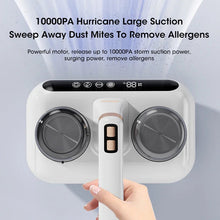 Load image into Gallery viewer, 10000Pa UV New Mattress Vacuum Mite Remover Cordless Handheld Cleaner Powerful Suction for Cleaning Bed Pillows Clothes Sofa