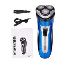Load image into Gallery viewer, Electric Hair Beard Trimmer USB Rechargeable Shaver 3D Floating Heads Razors For Men Bareheaded Shaving Face Care Hair Cutting