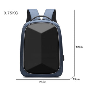 Business Backpack For Men USB Charging Multifunctional Oxford Cloth Waterproof Luxury Rucksack Unisex Holds 15.6-inch Laptop bag