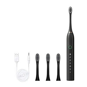 Smart Electric Sonic Toothbrush Rechargeable USB Electronic Teeth Brush IPX7 Waterproof Tooth Whitening Clean 4 Replacement Head