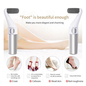 Rechargeable Electric Foot File Pedicure Apparatus Callus Remover Foot Grinder for Heels Grinding Device Foot Corn Remove Roller
