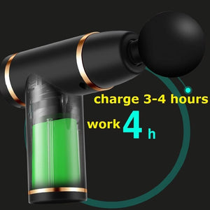Mini USB Deep Tissue Massage Gun Muscle Relaxation Massage Equipment Muscle Relaxer Booster Fascia gun for Gym
