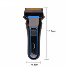 Load image into Gallery viewer, Men&#39;s Electric Shaver Razor Rechargeable Reciprocating Double Blade Shaving Machine Groomer Wet and Dry Use 43D
