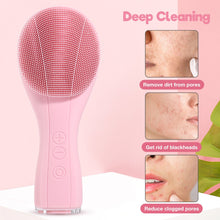 Load image into Gallery viewer, Facial Cleansing Brush High Frequency Vibratioin Lifting Face Massager Electric Sonic Blackhead Pores Washing Brush