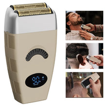 Load image into Gallery viewer, Rechargeable Hair &amp; Beard Electric Shaver For Men Wet Dry Facial Electric Razor Foil Bald Head Shaving Machine For Men