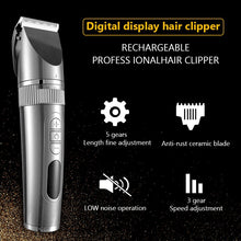 Load image into Gallery viewer, Professional Hair Clipper For Men Rechargeable Electric Razor Hair Trimmer Hair Cutting Machine Beard Trimmer Fast Charging