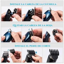 Load image into Gallery viewer, Multifunctional 6 In 1 Hair Clipper Various Cutter Heads Can Be Replaced Wireless Use Razor Not Washable