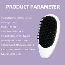 Load image into Gallery viewer, Anti Hair Electric Massage Comb Home Red&amp;Blue Light Hair Growth Fluid Guider Comb Microcurrent Vibration Scalp Repair Massager